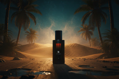 Mirage bergamot cardamom sandalwood perfume bottle by R Squared