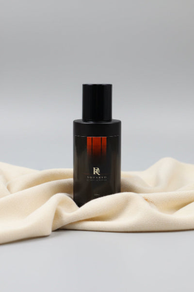 Midnight Vows sandalwood smoked tea perfume bottle by R Squared
