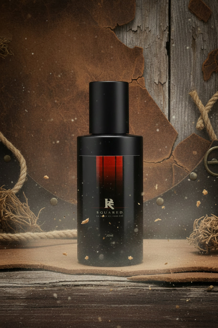 Desired amber toffee ginger perfume bottle by R Squared