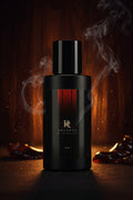 Soft Spice oud vanilla leather perfume bottle by R Squared