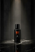 Static mint mandarin cedar cologne bottle by R Squared
